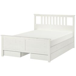 Pat Ikea Hemnes 4 cutii depozitare 140х200 (Alb) Thumb