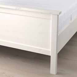 Pat Ikea Hemnes/Akrehamn ferma/cu saltea 90x200 (Alb) Thumb