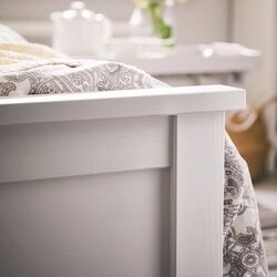 Pat Ikea Hemnes/Akrehamn ferma/cu saltea 90x200 (Alb) Thumb