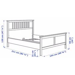 Pat Ikea Hemnes Lindbaden 140x200 (Alb) Thumb