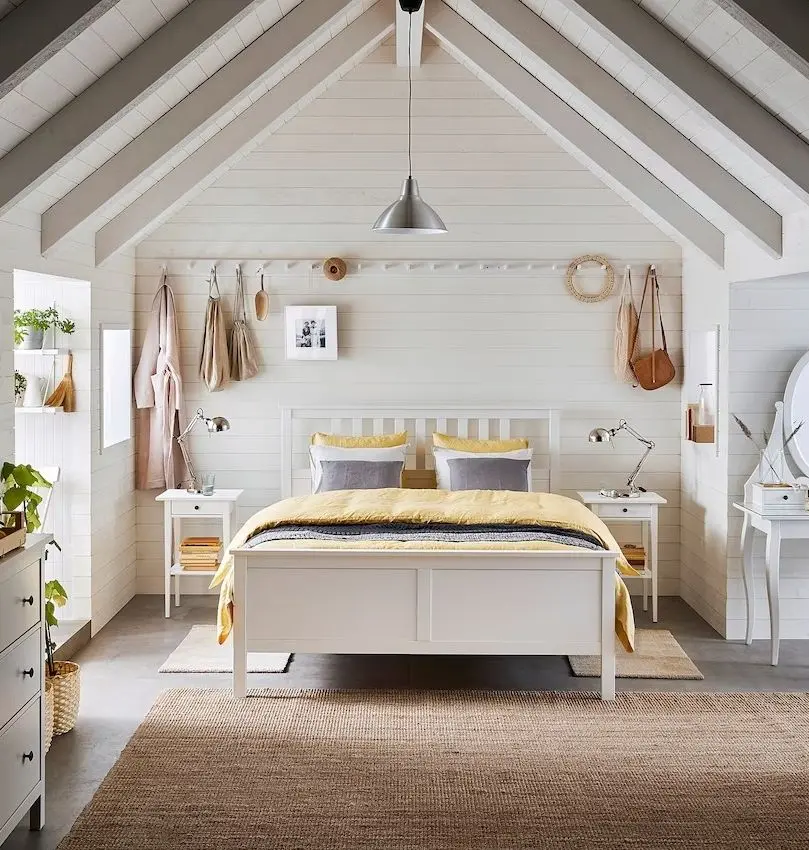 Кровать Ikea Hemnes Lindbaden 160х200 (Белый) - 3