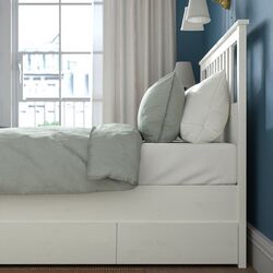 Кровать Ikea Hemnes Lindbaden 4 ящика 160х200 (Белый) Thumb