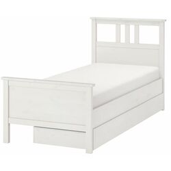 Pat Ikea Hemnes Lonset 2 cutii 90x200 (Vospit Alb)