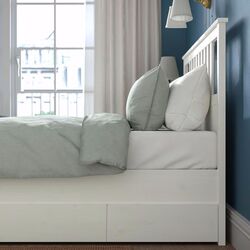 Pat Ikea Hemnes/Lonset 4 cutii depozitare 160x200 (Alb) Thumb