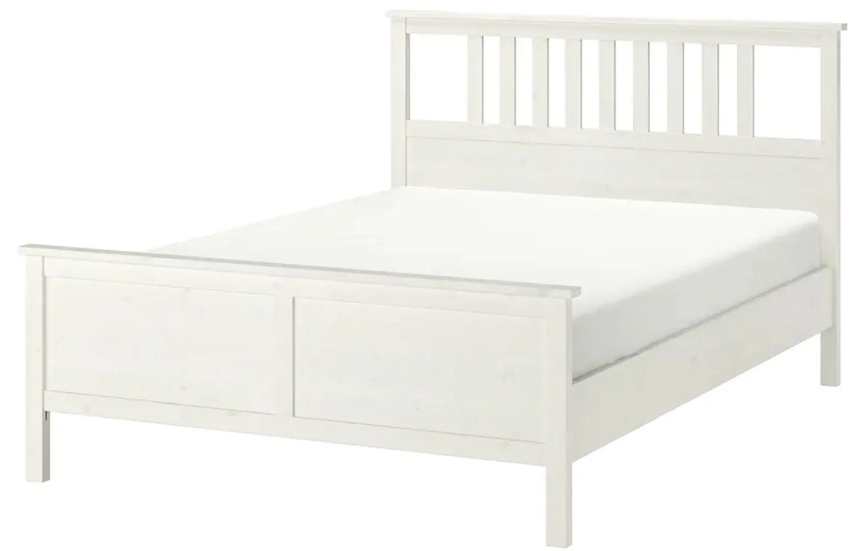 Кровать Ikea Hemnes Luroy 140x200 (Белая Морилка)