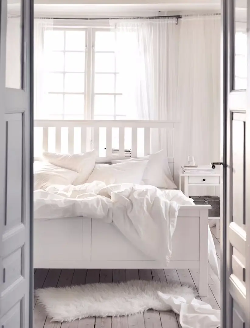 Кровать Ikea Hemnes Luroy 180x200 (Белый)