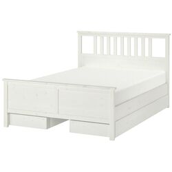 Pat Ikea Hemnes Luroy 4 cutii 180x200 (Alb)