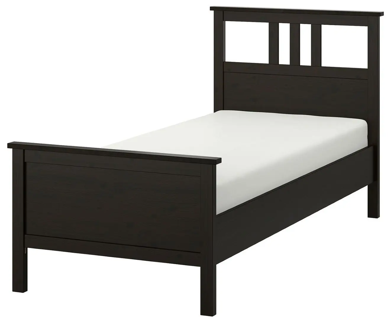 Pat Ikea Hemnes Luroy 90х200 (Negru-Maro)