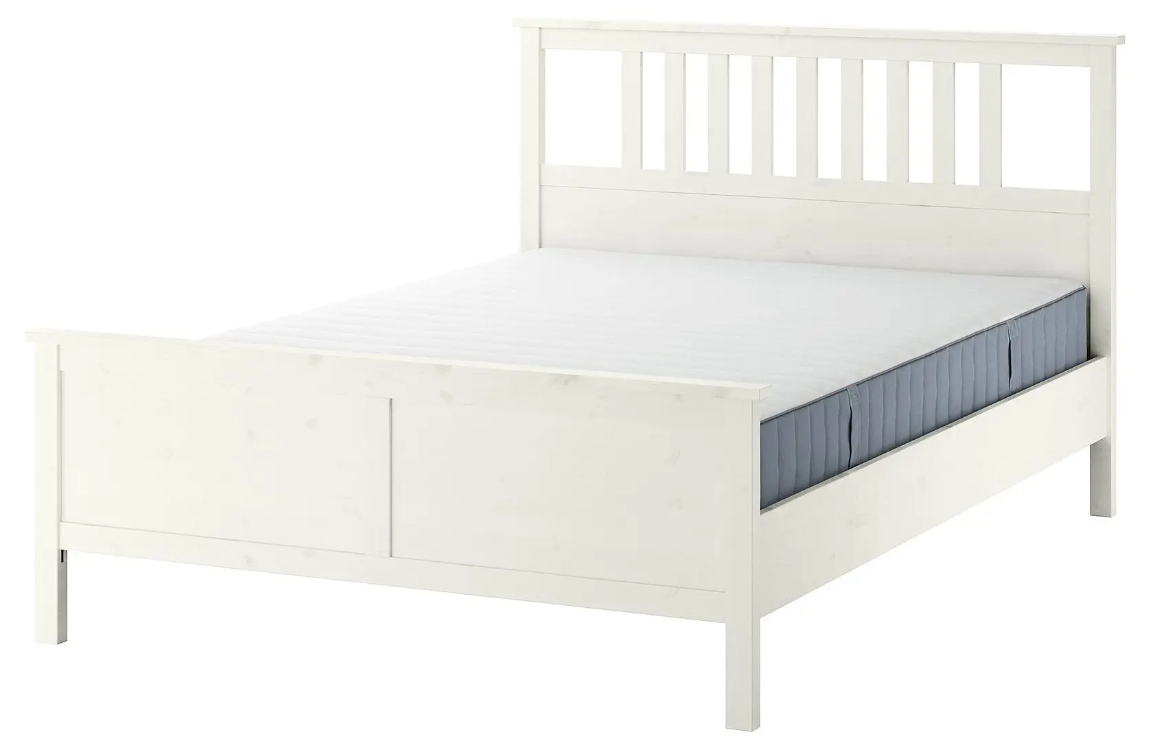 Кровать Ikea Hemnes Valevag 160x200 (Белый/Жесткий) - 7