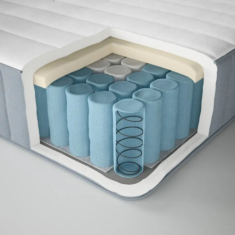 Кровать Ikea Hemnes Valevag 160x200 (Белый/Жесткий) - 11