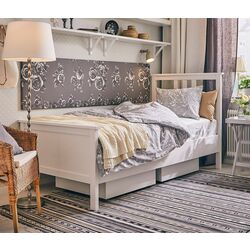 Кровать Ikea Hemnes Valevag 90x200 (Белый/Жесткий)