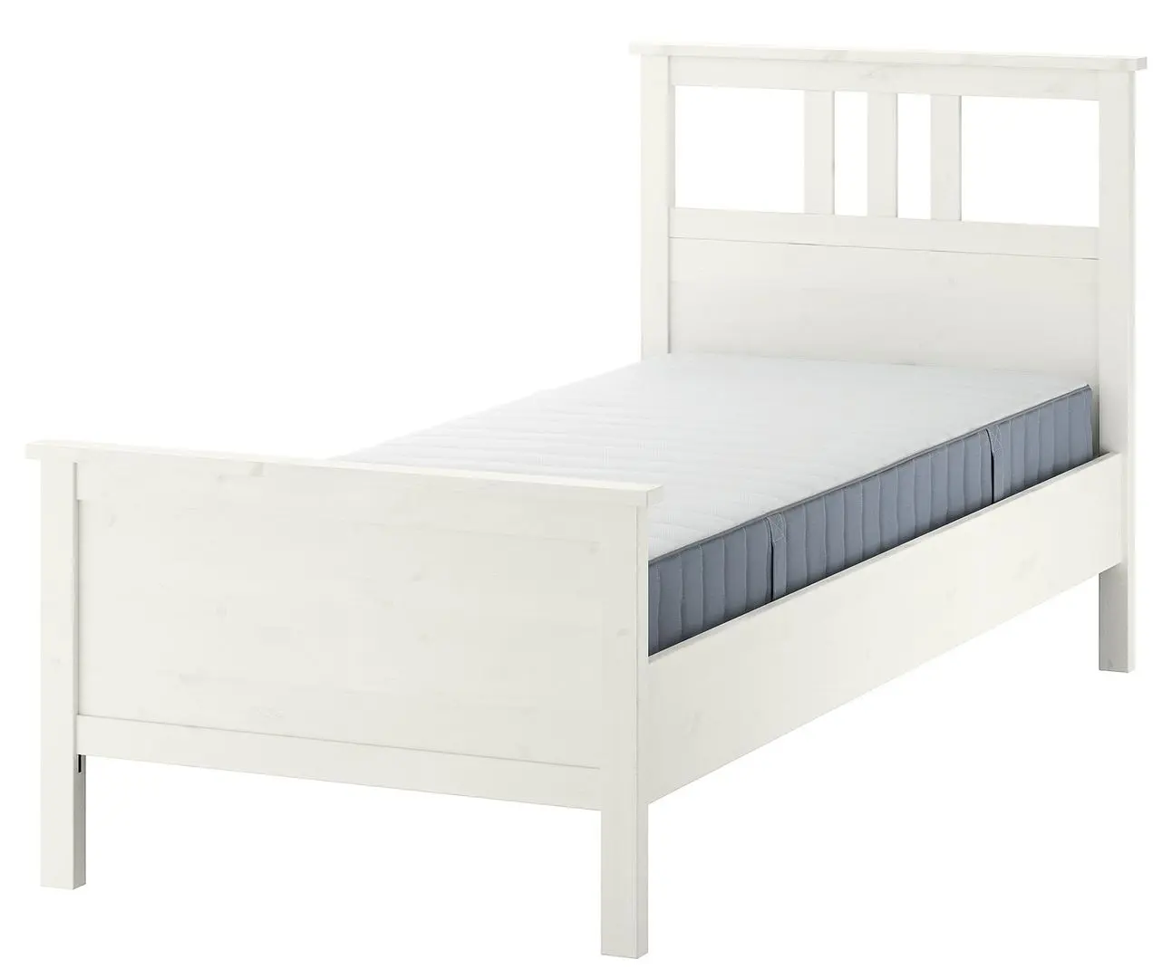 Кровать Ikea Hemnes Valevag 90x200 (Белый/Жесткий) - 7