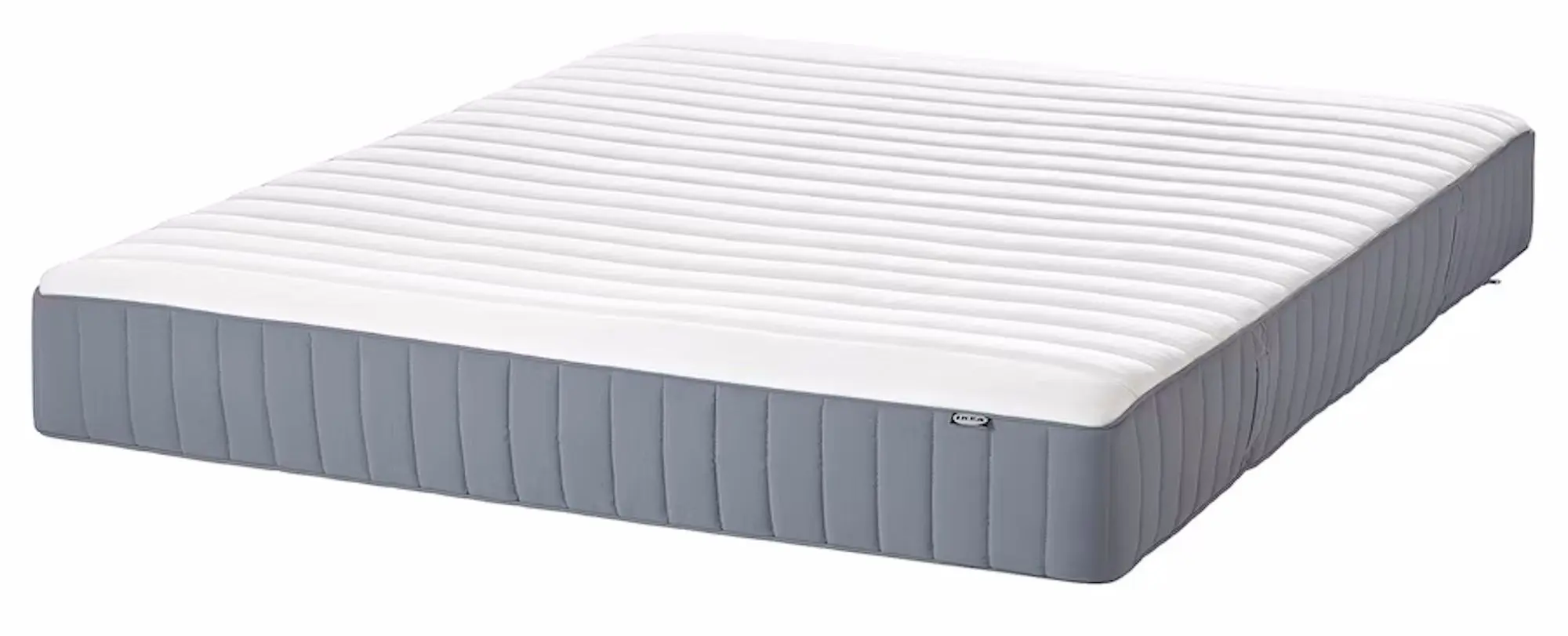 Pat Ikea Hemnes/Valevag ferma/cu saltea 180x200 (Alb)