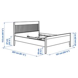 Pat Ikea Idanas Lonset 140x200 (Alb) Thumb