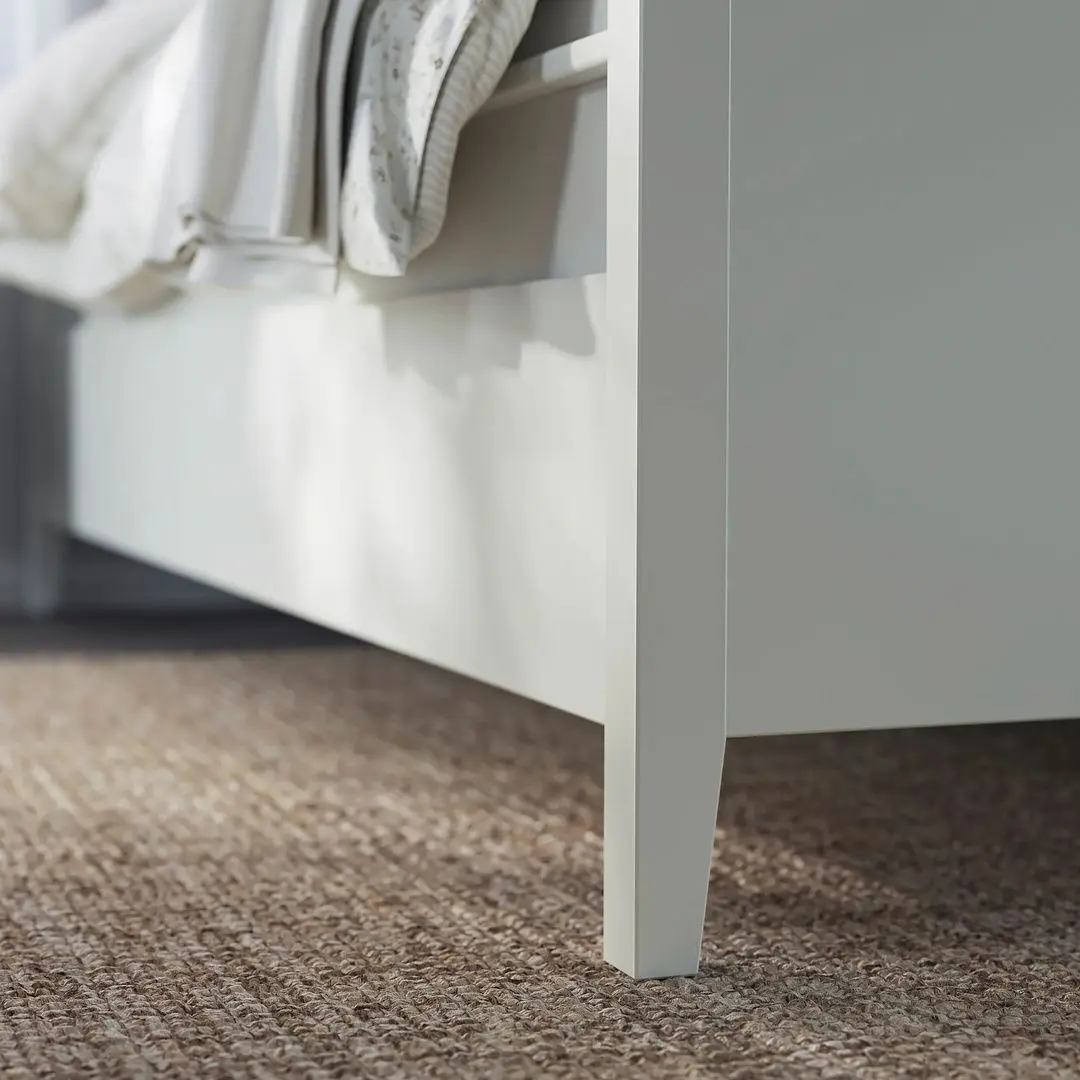 Кровать Ikea Idanas Lonset с ящиками 140x200 (Белый)