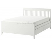 Кровать Ikea Idanas Lonset с ящиками 160x200 (Белый)