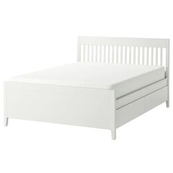 Pat Ikea Idanas Lonset cu depozitare 160x200 (Alb) Thumb