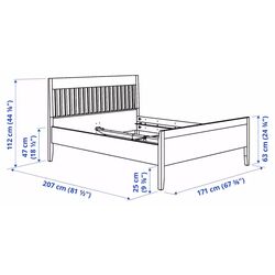 Pat Ikea Idanas Luroy 160x200 (Alb) Thumb