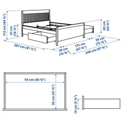 Pat Ikea Idanas Luroy 160x200 (Maro Inchis) Thumb