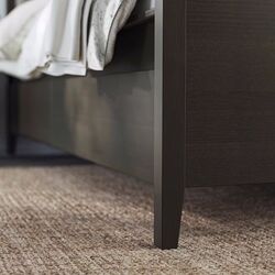 Pat Ikea Idanas Luroy cu depozitare 140x200 (Negru Maro) Thumb