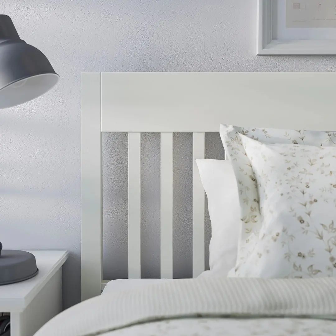 Pat Ikea Idanas Luroy cu depozitare 160x200 (Alb) - 4