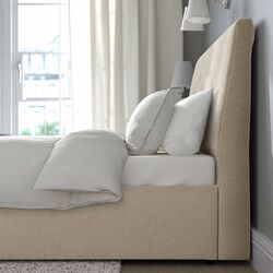 Pat Ikea Idanas/Naggen cu depozitare 140x200 (Bej) Thumb