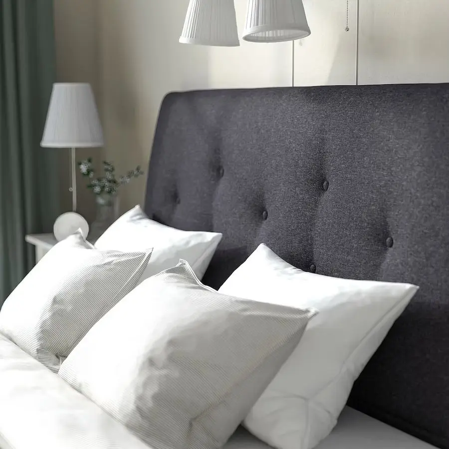 Pat Ikea Idanas sertare/tapiţat 140x200 (Gunnared Gri Inchis)