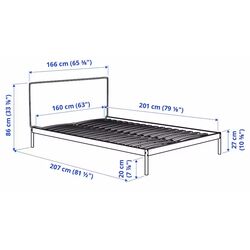 Pat Ikea Kleppstad 160x200 (Alb/Vissle Bej) Thumb