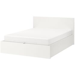 Pat Ikea Malm cu depozitare 140х200 (Alb)