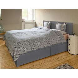 Pat Ikea Malm 4 cutii depozitare 180x200 (Gri) Thumb