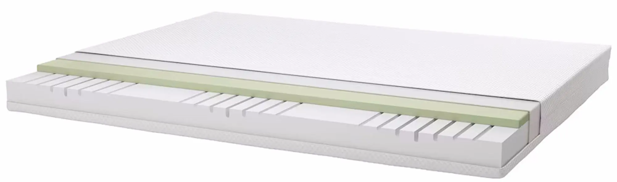 Pat Ikea Malm/Abygda ferma/cu saltea 160x200 (Furnir Stejar Alb) - 11