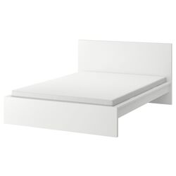 Pat Ikea Malm/Abygda ferma/cu saltea 160x200 (Alb) Thumb