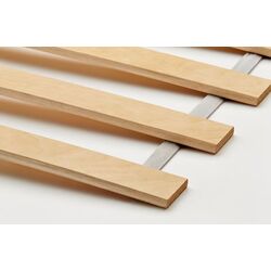 Pat Ikea Malm/Abygda ferma/cu saltea 180x200 (Furnir Stejar Alb) Thumb