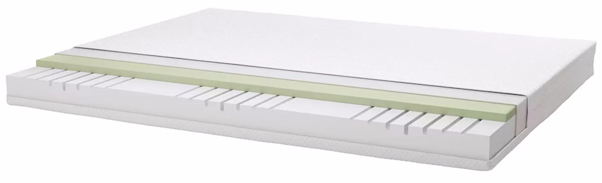 Pat Ikea Malm/Abygda ferma/cu saltea 90x200 (Alb) - 7