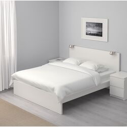 Кровать Ikea Malm/Lindbaden 180x200 (Белый)