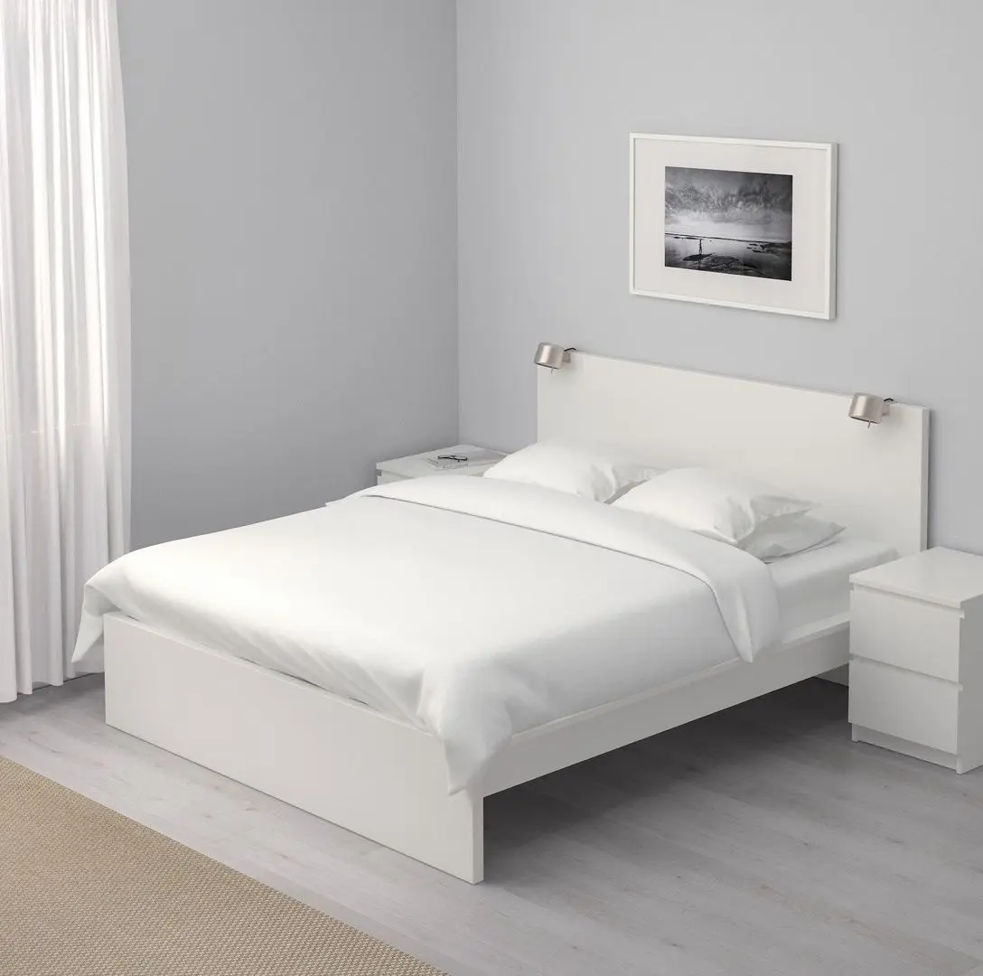 Кровать Ikea Malm/Lindbaden 180x200 (Белый)