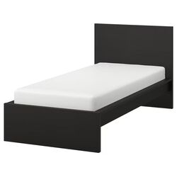 Pat Ikea Malm/Lindbaden 90x200 (Negru-Maro)