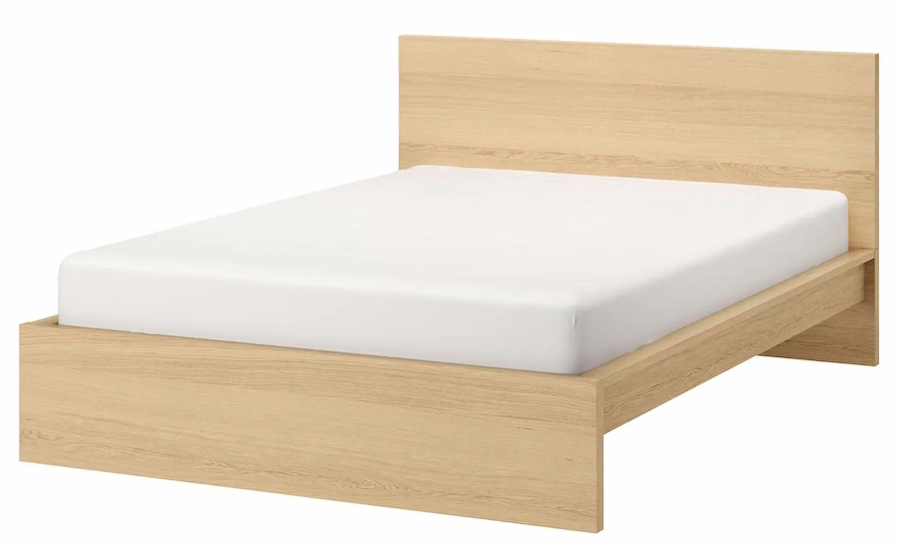 Pat Ikea Malm/Lonset 160x200 (Furnir Stejar Alb) - 2