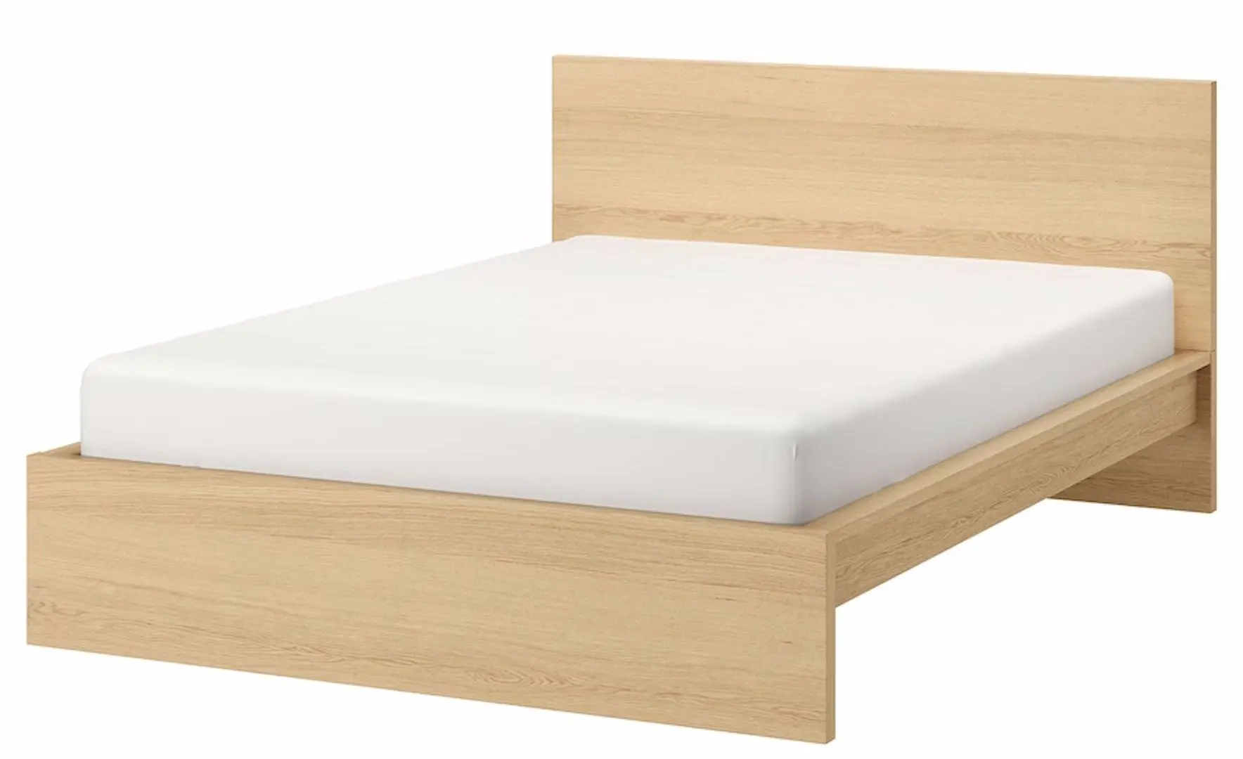 Pat Ikea Malm/Lonset 180x200 (Furnir Stejar Alb) - 2