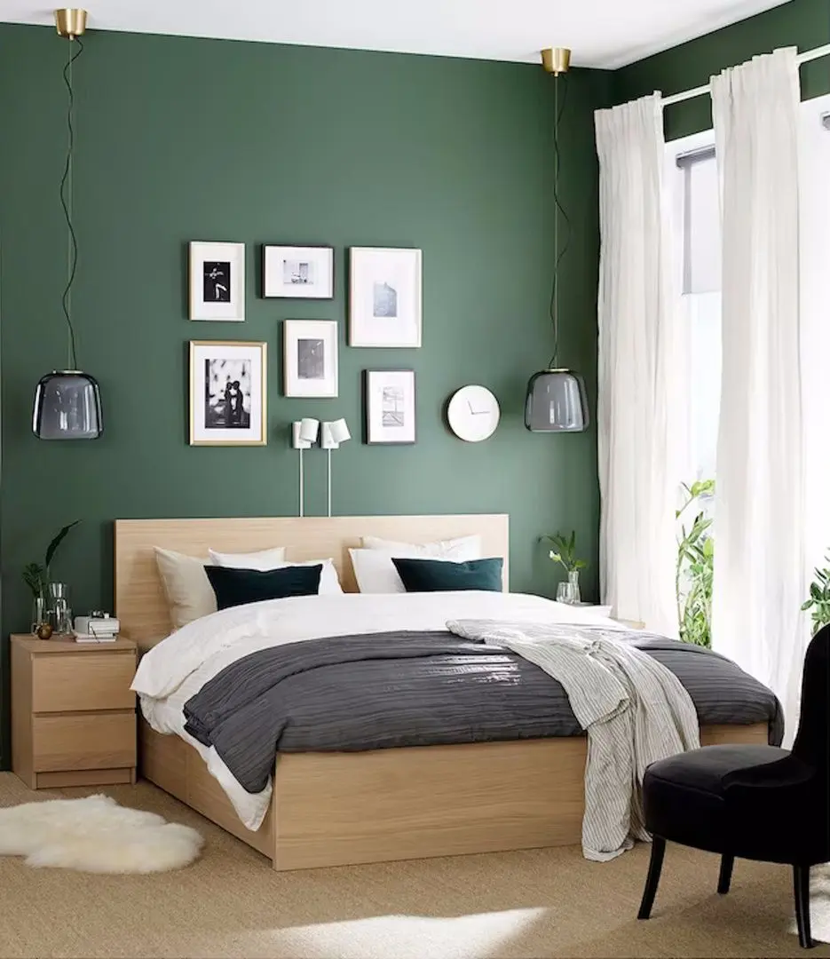 Кровать Ikea Malm/Lonset 4 ящика 160x200 (Беленый Дубовый Шпон)