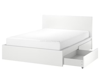 Кровать Ikea Malm/Lonset 4 ящика 160x200 (Белый)