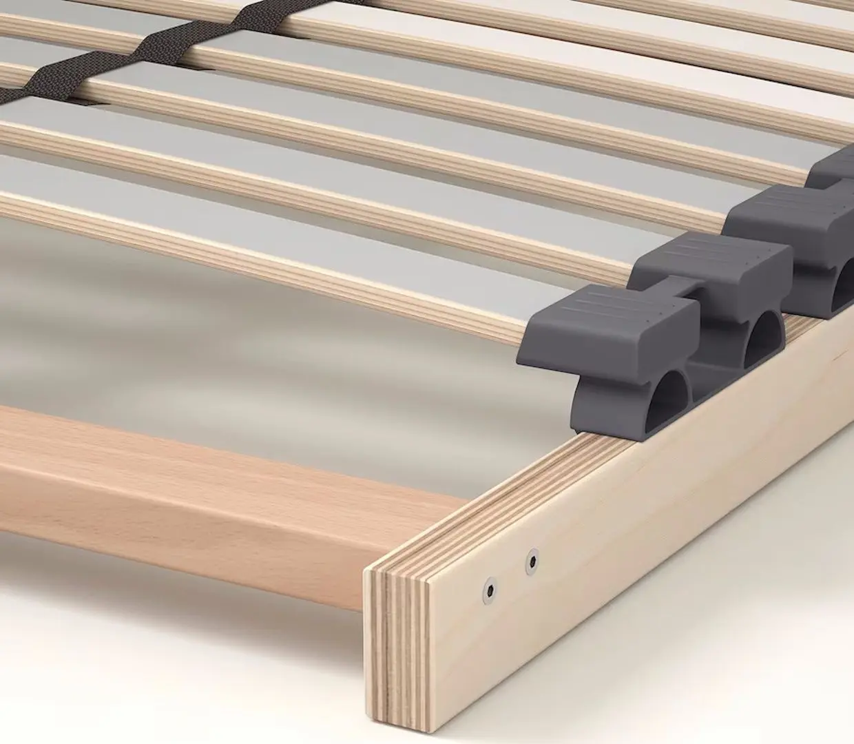 Pat Ikea Malm/Lonset 4 cutii depozitare 180x200 (Negru-Maro) - 8