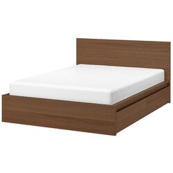 Pat Ikea Malm Luroy 2 cutii depozitare 140х200 (Frasin Maro) Thumb