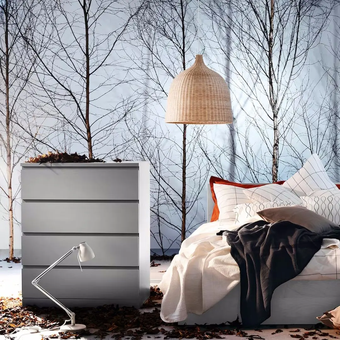 Pat Ikea Malm/Luroy 2 cutii depozitare 160x200 (Gri) - 9