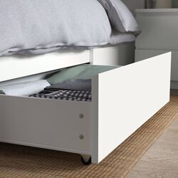 Pat Ikea Malm/Luroy 2 cutii depozitare 180x200 (Alb) Thumb