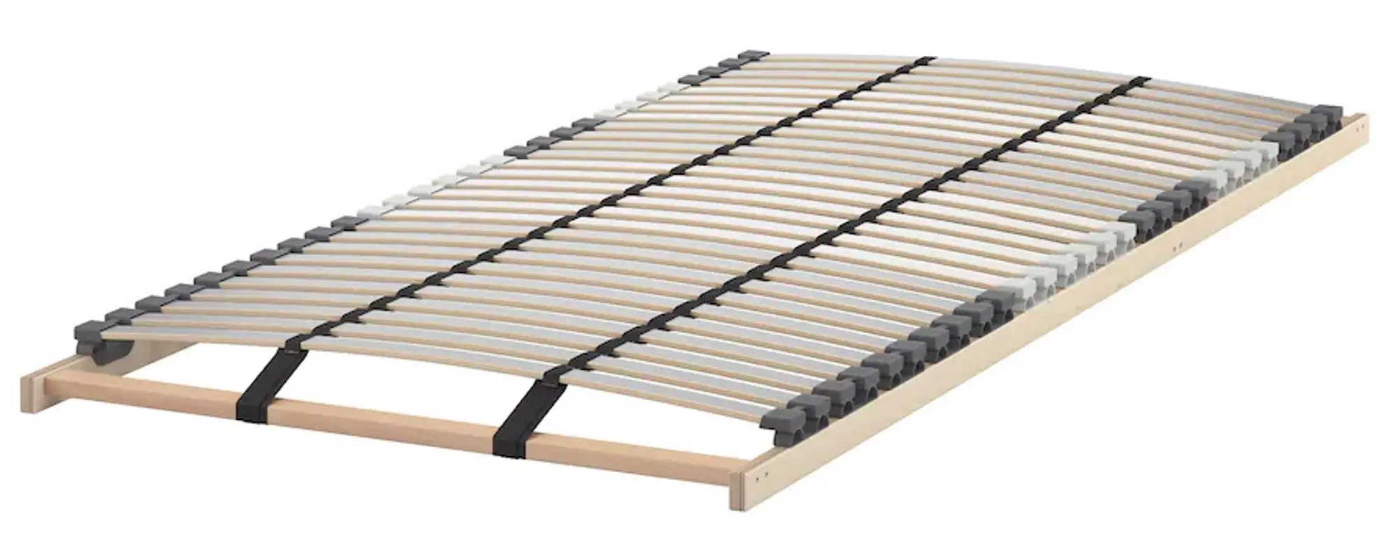 Pat Ikea Malm/Lonset 2 cutii depozitare 90x200 (Alb)