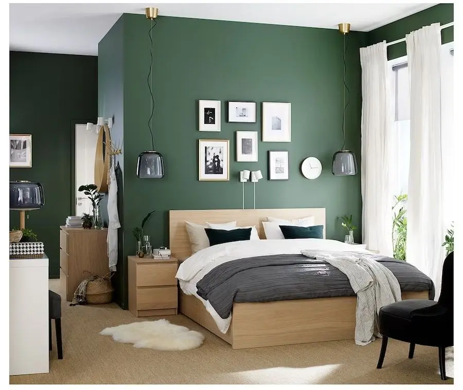 Кровать Ikea Malm/Luroy 4 ящика 180х200 (Дуб Беленый) - 4