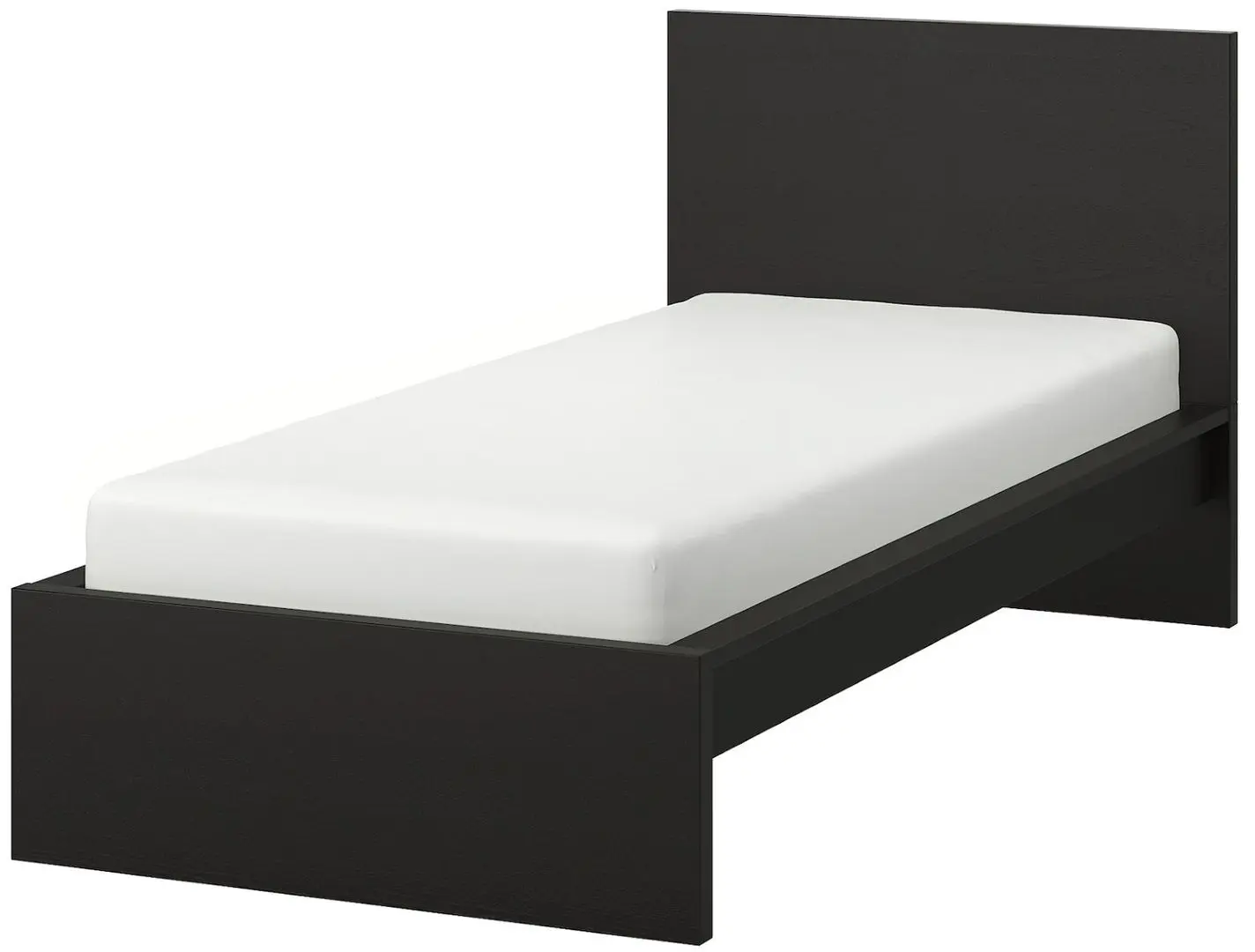 Pat Ikea Malm/Luroy 90х200 (Negru-Maro)
