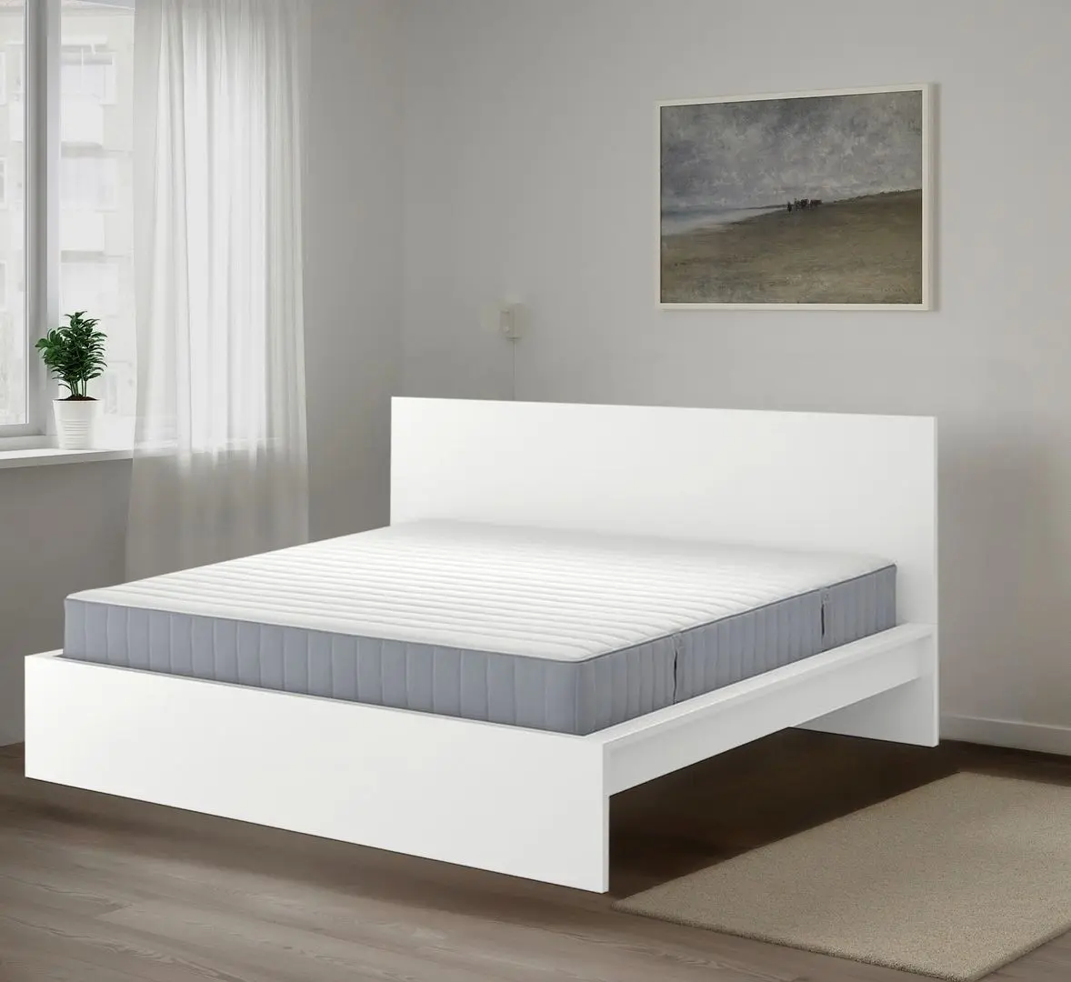 Pat Ikea Malm/Valevag 140x200 (Alb/Ferma)