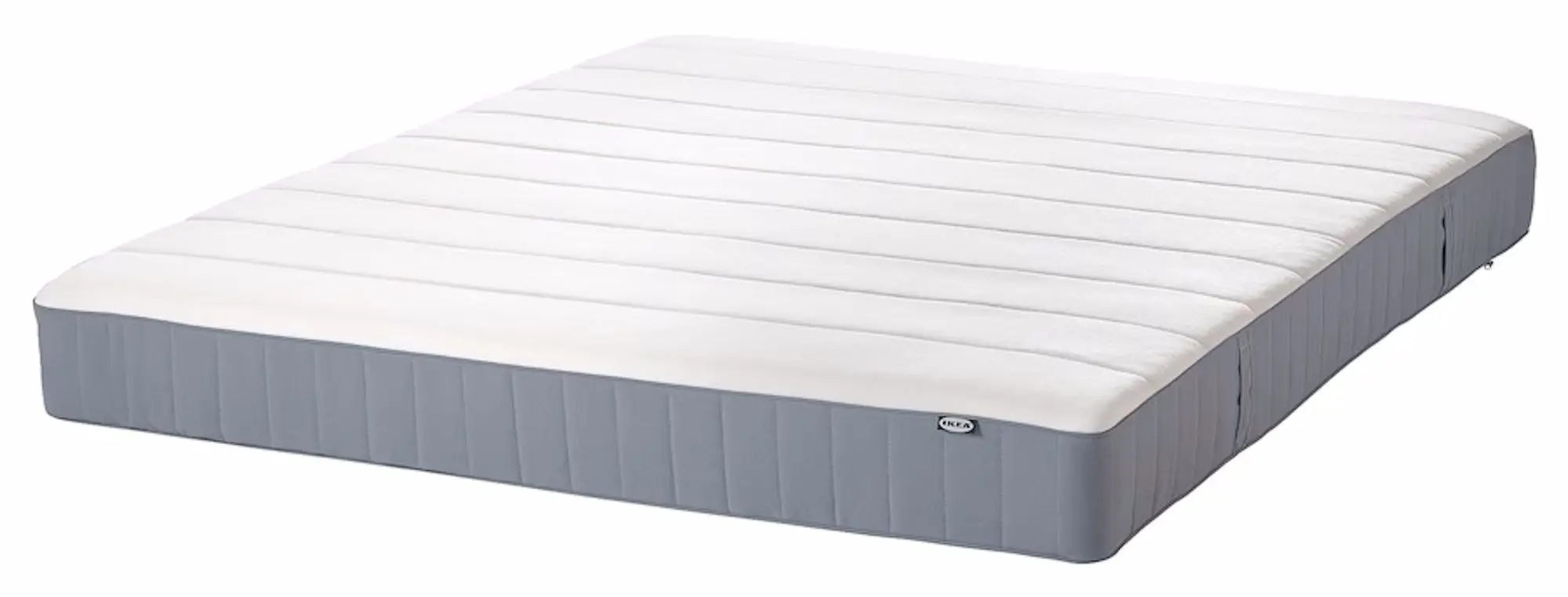 Pat Ikea Malm/Valevag extra ferma/cu saltea 140x200 (Negru-Maro) - 3